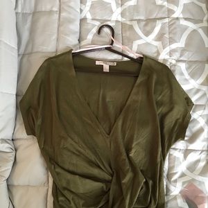 Green wrap top